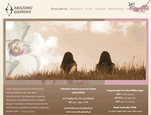 Tablet Screenshot of amazonki.gdansk.pl