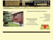 Tablet Screenshot of apartament.gdansk.pl