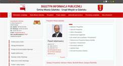 Desktop Screenshot of bip.gdansk.pl